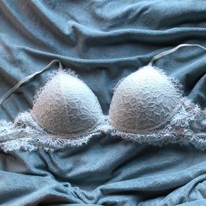 White lace bra
